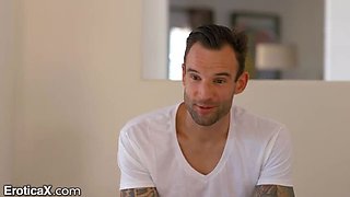 Hot Latina Eliza Ibarra Fucks Tattooed French Guy - Blowjob, Doggystyle & Cowgirl