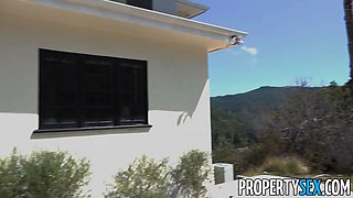 Propertysex - busty stunner octavia sells a palace after getting a big cum shots facial cumshot