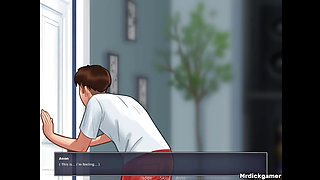 Summertime saga stepmom stepmom rubbes her pussy thinking about her stepson