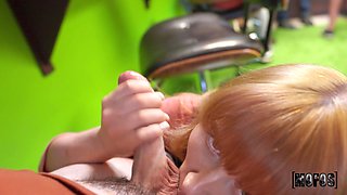 Filthy redhead girl horny porn video