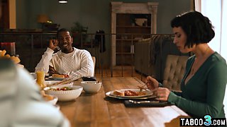 cougar has to impress her hubbys new boss