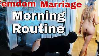 Femdom Marriage Toilet Slave Morning Routine