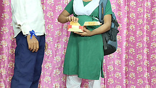Desi school girl Bf and Gf Rakshabandhan, stepbrother stepsister sex