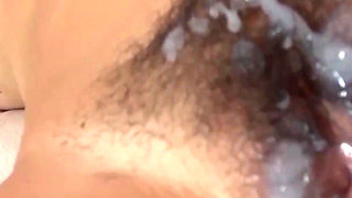 Extremely perverted hairy pussy ass creampie fucking