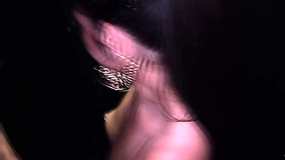 Nikki Knightly takes a massive load in her mouth and takes it like a champ