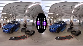 Solo Orgasm In Garage - Blonde Fit Shaved Fingering