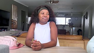 Big booty African ebony amateur casting
