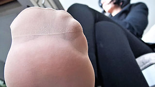 Ignored at My Nylon-clad Boss Feet!