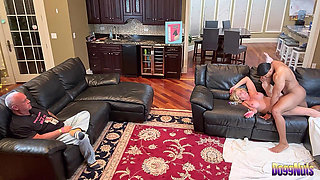 Doggnuts Cam 2 - Cuckold Watches Pounding by BBC Half Wife's Age