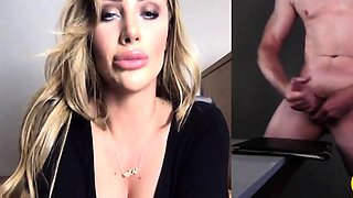 CFNM domina seducing wanker over webcam