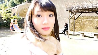 See how this Asian babe with big boobs