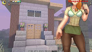 Alex gives steve a blowjob in Minecraft naughty craft by LoveskySan69