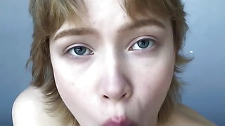 Wet Blowjob from 18 Year Old Blonde