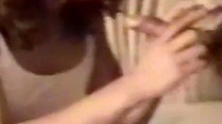 My Wife Matures and Hairy, Sucking My Cock Until I Get My Milk Out, Straw Included