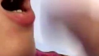 Brunette with small tits gets fucked hard