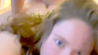 Busty amateur blonde gf hardcore sex with her bf