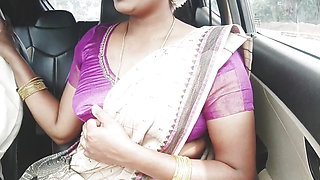 Telugu Stepmom and Stepson Car Sex Crezy Dirty Talks.