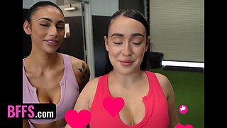 TeamSkeet: Don't Pay for Gym Memberships: Serena Hill, Ariana Starr & Brookie Blair get wild in pussy fingering