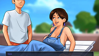 Went to the farmhouse and had with aunty