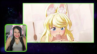 Furry animated sex game featuring wolf girl Priscy_Uwu gets hot and heavy