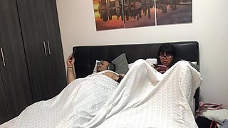 Horny Stepdaughter Masturbates In Front Of Me