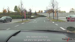 Tattooed Hot Blonde Ride Strangers Cock In Van