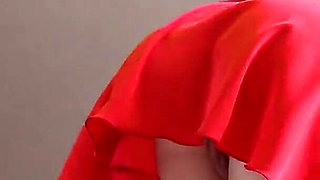 Deep Wet Blowjob From a Beauty Wife in Red