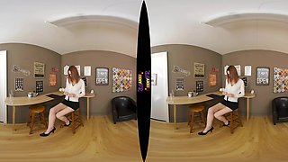 Coffee Date - Redhead Striptease Public Nudity - Sexlikereal