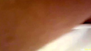 Amateur MILF with a massive clit got anal creampie