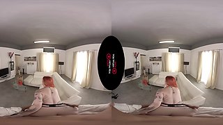 Silk Fetish - Busty Redhead Stockings Pov - Sexlikereal