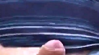 Outdoor footjob and blowjob