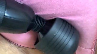 Stimulating My Clit with Powerful Wand