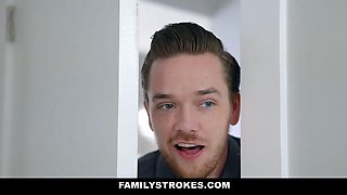 Nasty stepsister gets caught being nailed - Kali Roses