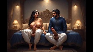 Indian Devar Fucks Bhabhiji All Night - Huge 8 Inch Cock & Six Pack Body - Peanut Girl Anal, Blowjob, Cumshot