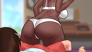 Anime, summertime saga eve, big ass latina