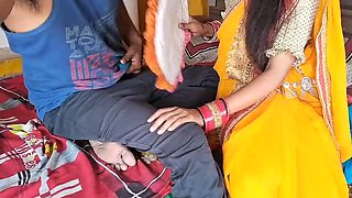 Indian Stepson Fucks Horny MILF Aunty in Kitchen - Blowjob and Creamy Cum in Mouth