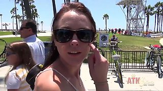 Go to the beach with Ashley Stone leading the way! by ATK Girlfriends: Amateur, Babe  Brunette Porn