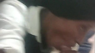 18 Year Old Horny School Girl, Sucks and Ride Cock for a First Time, Her Face Shows Enjoyment with Older Man