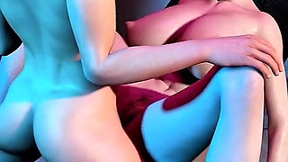 Bigboobs Pixelated Goddess with a Big Butt - 3D Animation Hentai