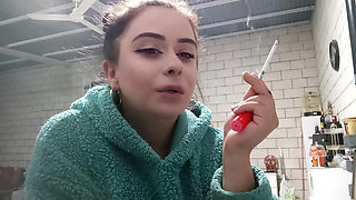 I Smoke in a Plush Hoodie