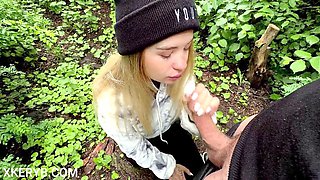 Step-sister seduces me for hardcore action in the woods from my perspective