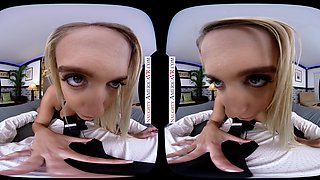 Steamy Platinum-blonde Athena Palomino Nails Her Pal's Hubby In VR