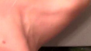 Teen with huge boobs got her first throat domination