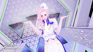 MMD LEE SUHYUN - ALIEN Seraphine Sexy Kpop Dance League Of Legends Uncensored Hentai 4K