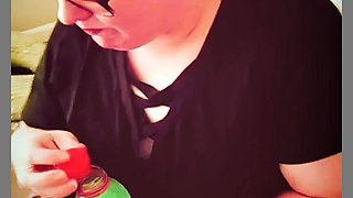 Nasty BBW Eating Mick Stabbers Snot Out of Syringe