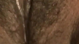 Stimulating My Hairy Black Pussy with Vibrator Intense Multi Orgasms