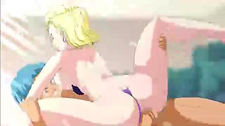 Animation stunner is getting pounded stiffer than ever before and bellowing from elation while nutting