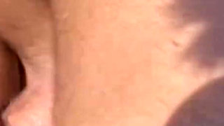 Sexy blonde milf massaged and fucked by a stranger at the riverside