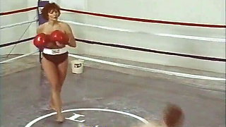 catfight nude male vs female mixed naked boxing