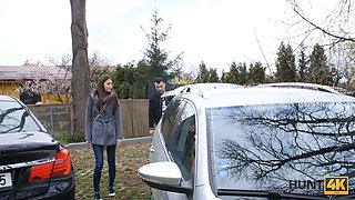 Hunt4k. yummy vulva is banged but bf is pleased with the car